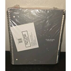 Five Star Spiral Notebooks 6 Pack 1 Subject Graph Ruled Ring Paper School New